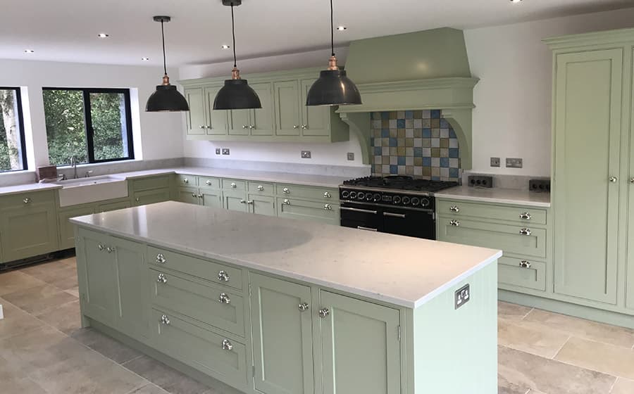 Fully painted kitchen from D&D Painters and Decorators
